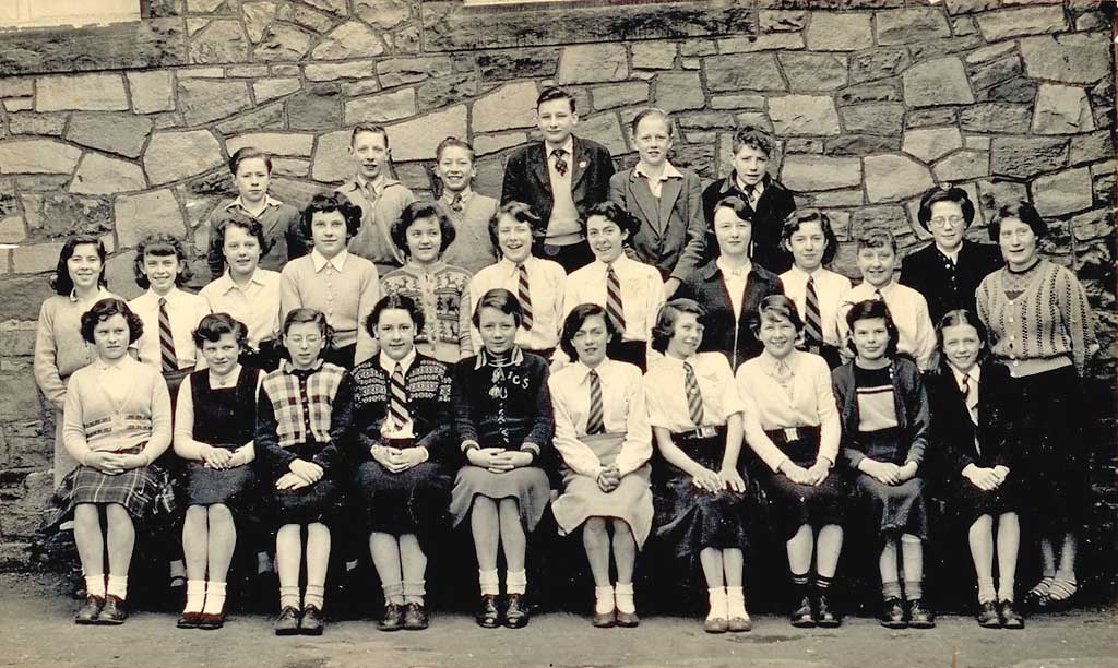 A school class at James Cark School, St Leonards, 1955