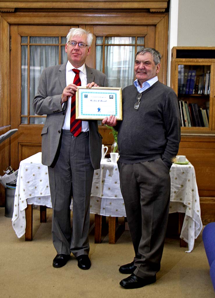 A surprise party for John Stewart, creator of the Old Leither web site.  The party was held at Leith Library on October 9, 2010.