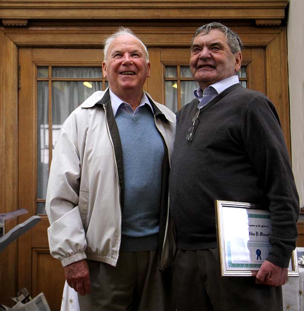 A surprise party for John Stewart, creator of the Old Leither web site.  The party was held at Leith Library on October 9, 2010.