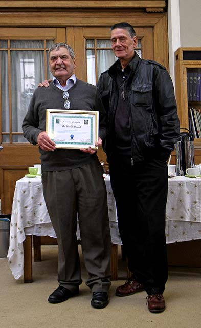 A surprise party for John Stewart, creator of the Old Leither web site.  The party was held at Leith Library on October 9, 2010.