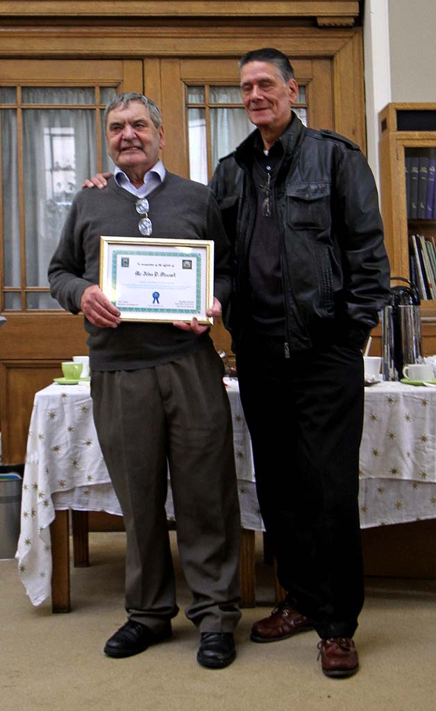 A surprise party for John Stewart, creator of the Old Leither web site.  The party was held at Leith Library on October 9, 2010.