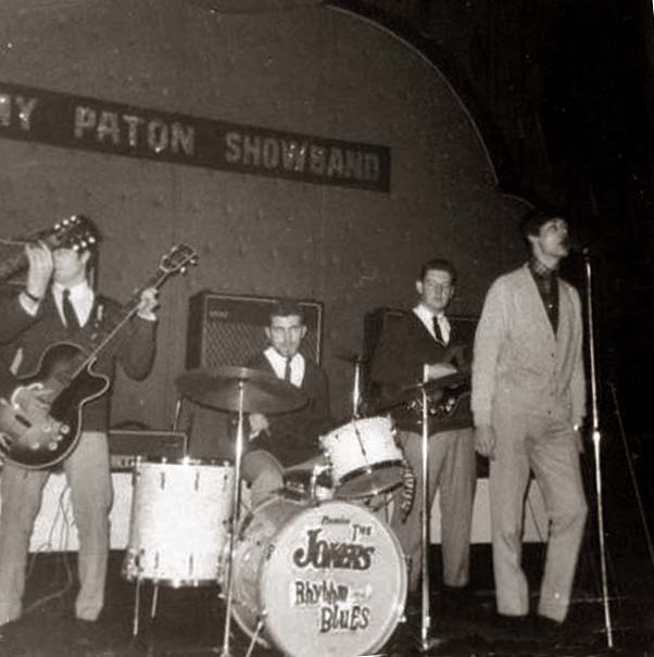 Johnny Kidd and Frank Ferri and friend at the Gamp, Victoria Street, 1963