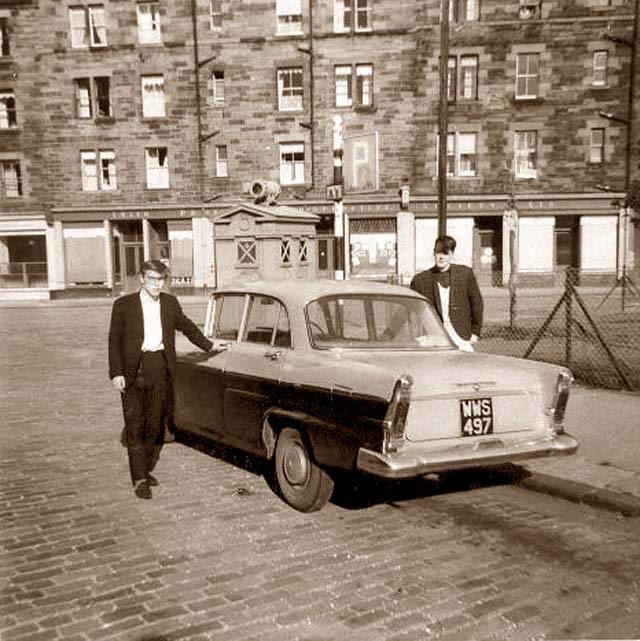Kenny Raeburn and Car  -  1960s  -  Where was this photo taken?