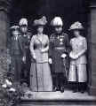 King George V, Queen Mary and others - photographed by William Crooke