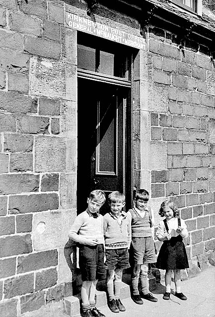 Four Children outside McNaught's store, 1959