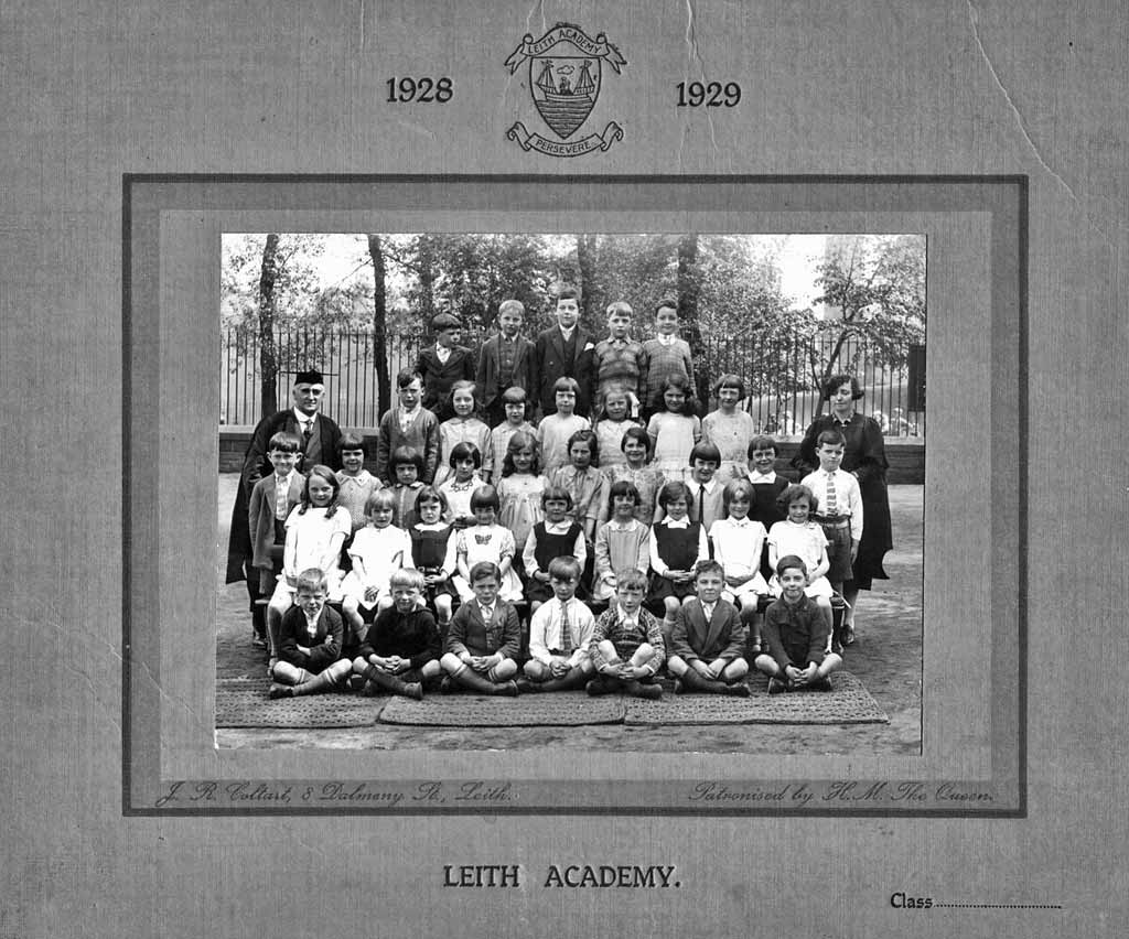 A Leith Academy Class  -  1928-29  -  A photograph by J R Coltart