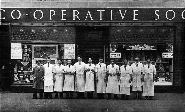 Workers at Leith Provident Coop, Boswall Parkway, Edinburgh, 1935