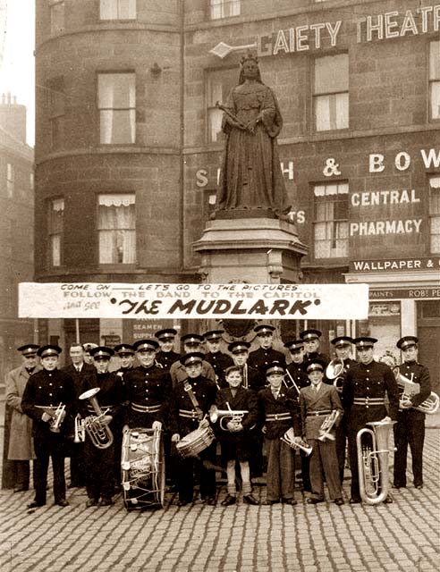 Leith Silver Band at the foot of Leith Walk