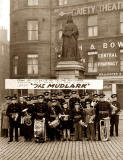 Leith Silver Band, beneath the statue of Queen Victoria at the Foot of Leith Walk