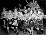 35th Liberton Scout Troop at Waverley Station, heading for camp in Holland, 1947