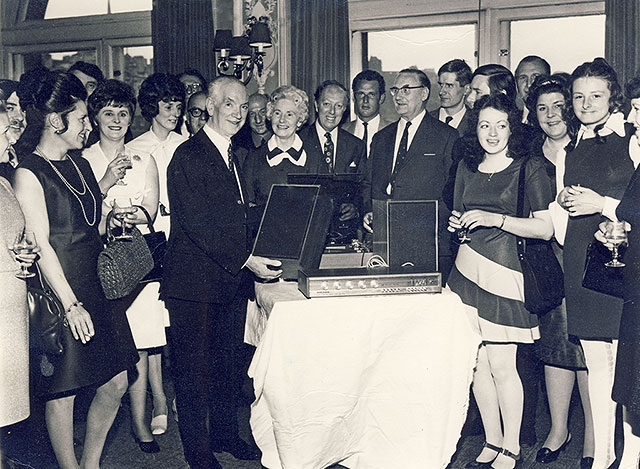 Retirement Presentation to Managing Director of Lunns, John Blackwood  -  Around the mid-1970s