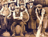 Workers at Murray's Cooperage, Craigmillar  -  Photo probably taken around early 1930s