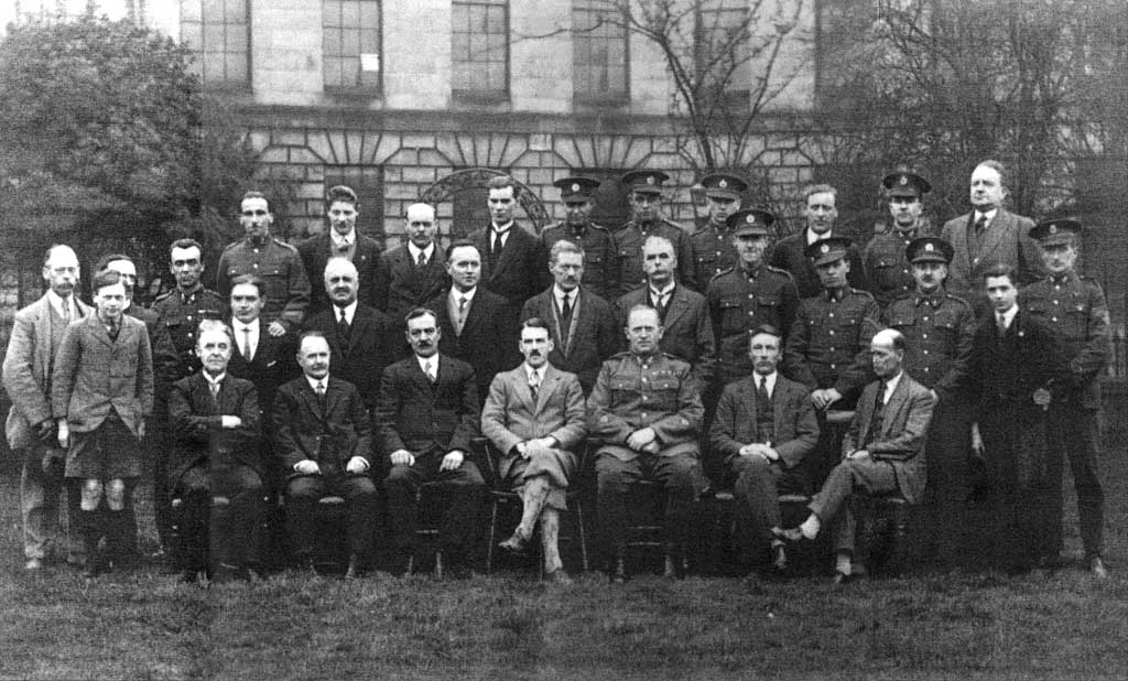 ARP Wardens at Boswall Green, 1945