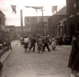 Street Party to mark the coronation of Queen Elizabeth II, 1953  -  'Eightsome reelr'