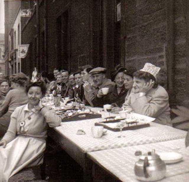 Street Party to mark the coronation of Queen Elizabeth II, 1953  -  'The Pied Piper'