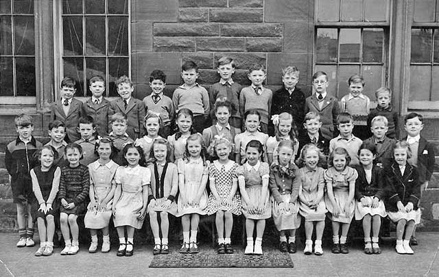 A photograph  by Prophet of a class at Preston Street School around 1949-50