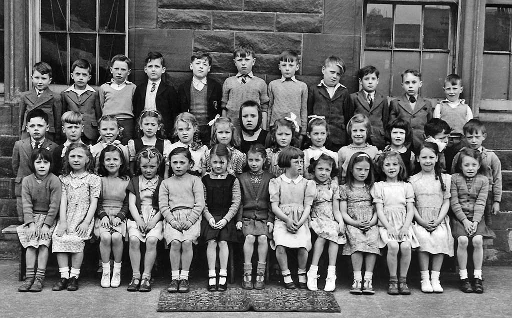 A photograph  by Prophet of a class at Preston Street School around 1950-51