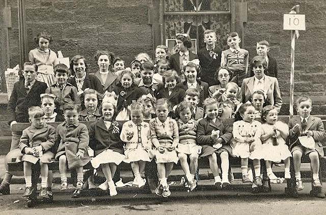 Street Party at Ramsay Place, Portobello, to commemorate the Coronation of Queen Elizabeth II in 1953