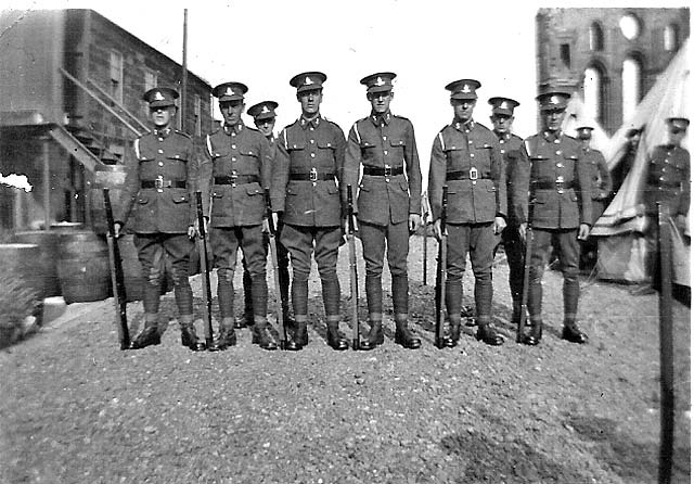 Royal Garrison Artillery, Easter Road -  On Parade at Inchkeith