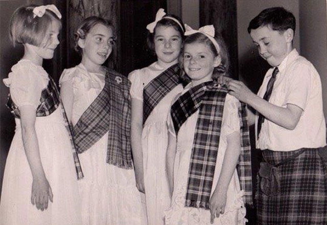 St Mary's Primary School, York Lane  -  Scottish Country Dancing, around 1951