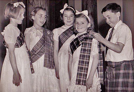 St Mary's Primary School, York Lane  -  Scotish Country Dancing Class, around 1951