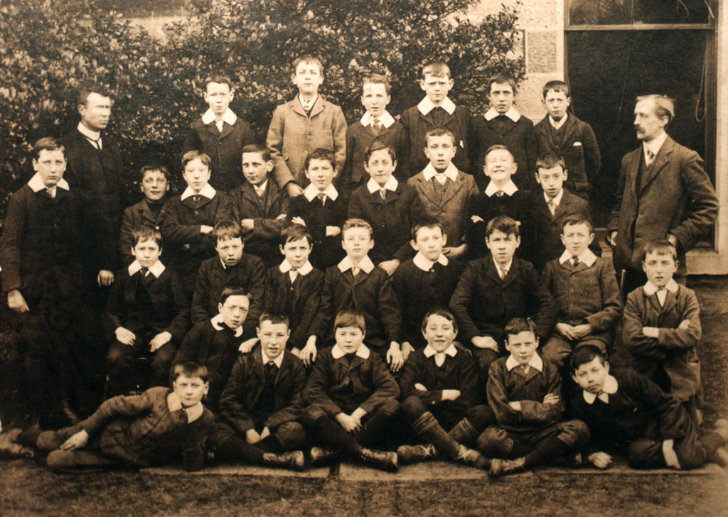 This is believed to be a photograph taken at St Patrick's School, some time between 1897 and 2012
