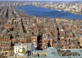 State House, Beacon Hill and the Charles River    -    March 2002