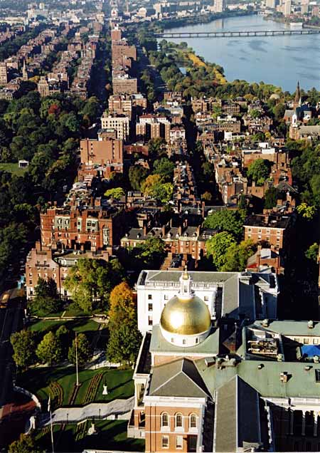 Boston  -  October 2003  -  Looking down on Beacon Hill