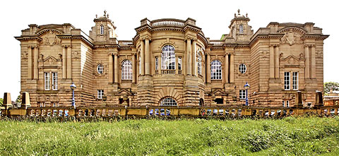 The back of Cartwright Hall, LIster Park,  Bradford  -   2013