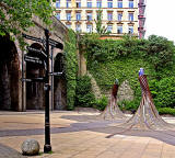 Sign Post, Sculptures and Arches, to the south of Forster Square Station, Bradford  -  2013