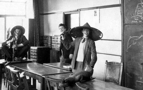 St Bede's Grammar School, Heaton, Bradford, - Form 5B pupils in the Geography Room before the Lesson in 1961