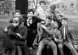 My Photos -  St Bede's Grammar School  -   In the school grounds  -  On the Log    -  1962