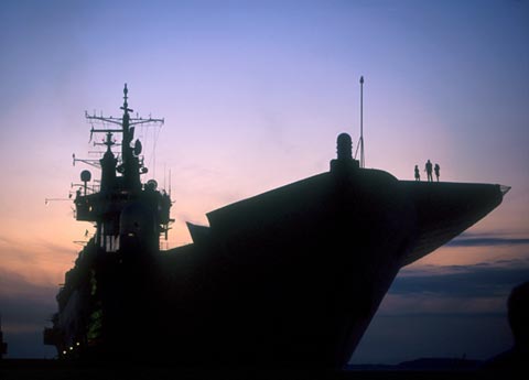 The Ark Royal  -  At Leith Docks, Edinburgh