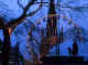 Phtographs of Edinburgh  -  This photo is of the Big wheel and silhouettes - Princes Street - Christmas 2000