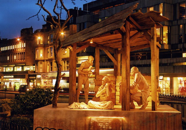 Crib in West Princes Street Gardens near the Foot of The Mound