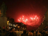 Fireworks to mark the end of the Edinburgh Festival  -  View from George Strteet, loooking towards Edinburgh Castle  -  4 September 2005