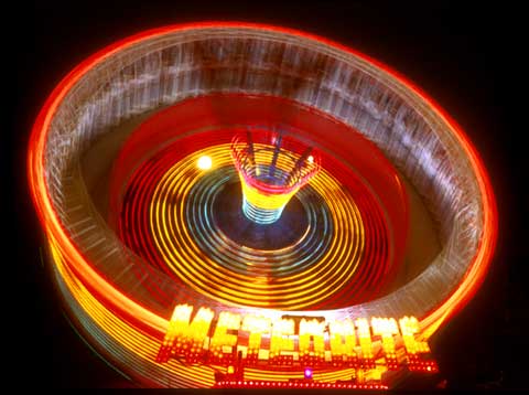 New Year Funfair  -  Regent Road - beneath Calton Hill