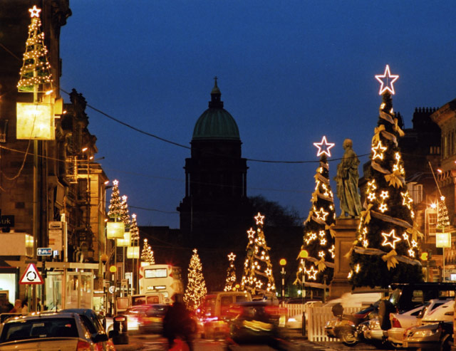 Looking to the west along George Street from outside the Assembly Rooms