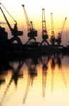 Leith Docks  -  Cranes and Reflections