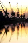 Leith Docks  -  Cranes and Reflections