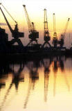 Leith Docks  -  Cranes and Reflections