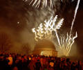 Fireworks on Calton Hill  -  29 December 2003