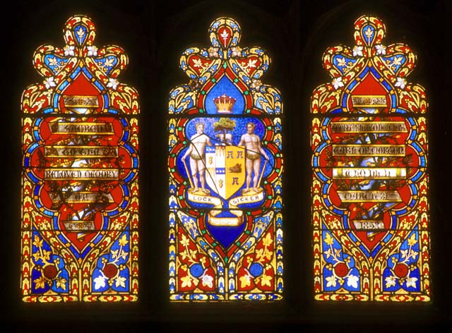 Stained Glass Windows  -  Photographed from inside St John's Church, West End of Princes Street