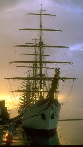 Tall Ship  -  Moored at Leith Docks