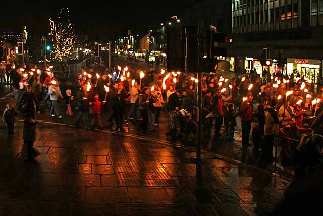 Edinburgh New Year Celebrations  -  Torchlight Procession  -  December 29, 2006