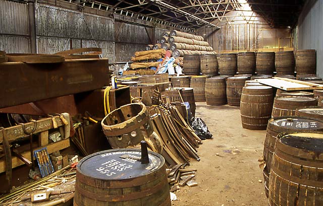 Edinburgh at Work  -  Anderson's Cooperage  -  Leith Docks, 1992