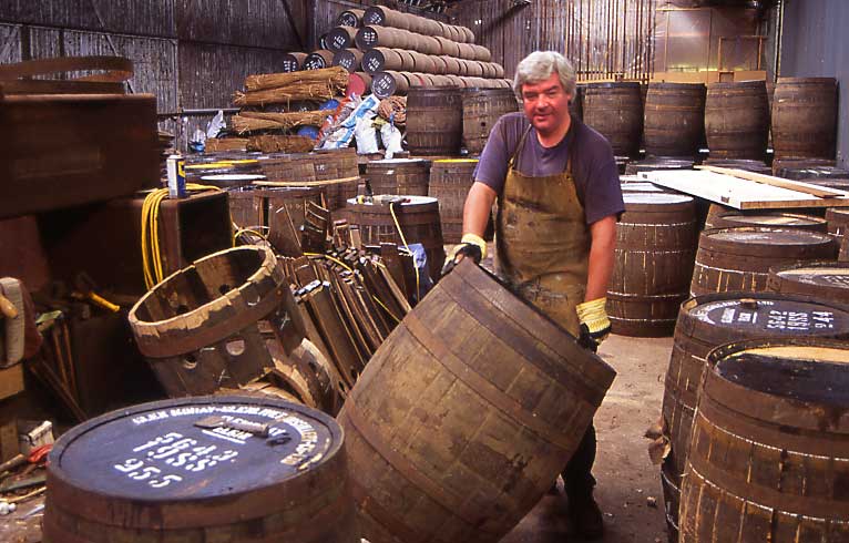 Edinburgh at Work  -  Anderson's Cooperage  -  Leith Docks, 1992