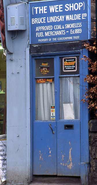 Bruce Lindsay Waldie  -  Shop at Corstorphine, Edinburgh  -  1991