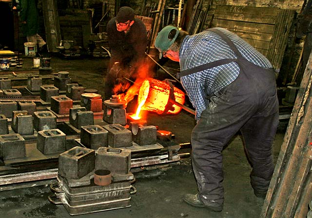 Edinburgh at Work  -  Laing's Foundry at Powderhall, Edinburgh   -  1997