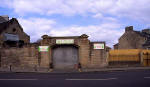 Christmas Tree Warehouse at Canonmills  -  March 1996, with the signs still on display from December 1995